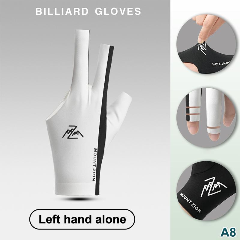 Billiard Gloves With Fingerless Breathable Professional Pool Gloves Lightweight Three-Finger Gloves For Billiard Accessories
