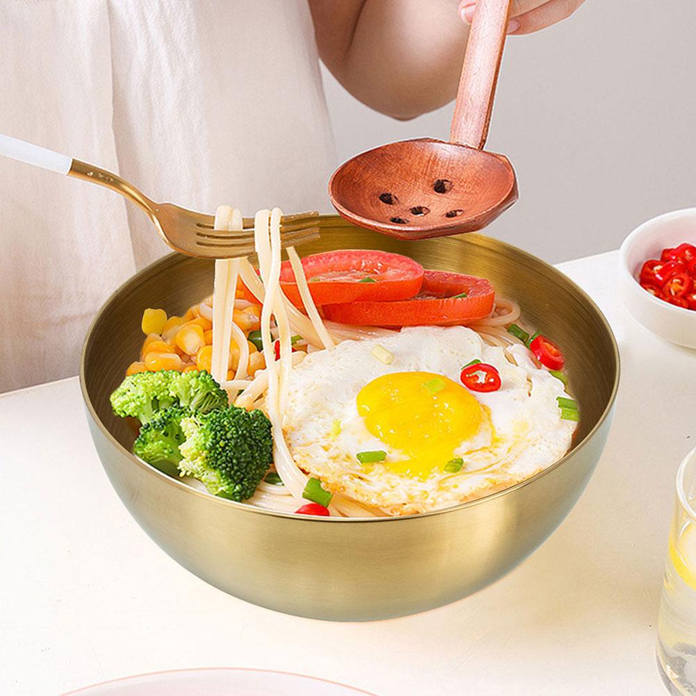 3 Pcs Vegetable Snail Noodles Salad Bowl Fruit Bowls Convenient Stainless Steel Food Accessories