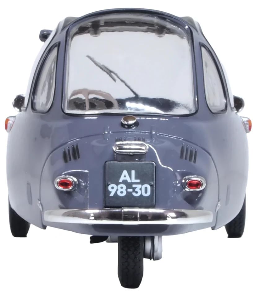 OXFORD Heinkel Trojan Gray Oxford Heinkel Trojan Bubble Car 1/18