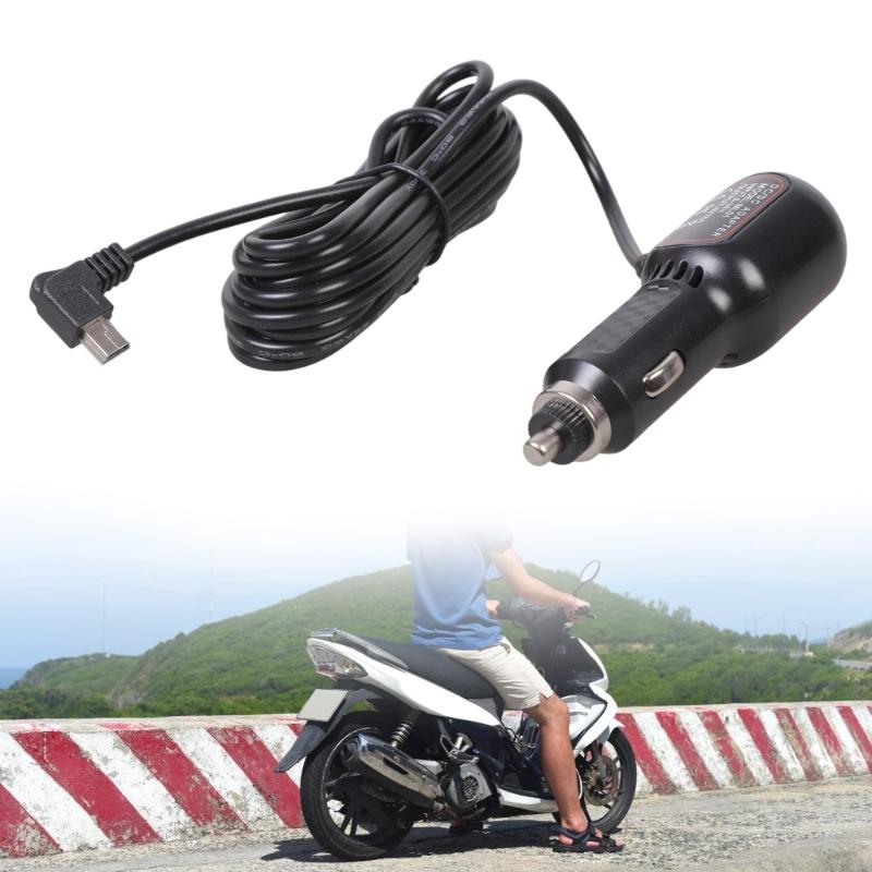 Dashboard Camera Power Cable Cable Mini USB Charging Cable Car Charger 12V To 5V with USB Port Power Supply Cord Adapter