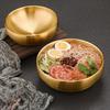 Stainless Steel Bowl Double Layer Thickened Large Capacity Noodle Bowl for Cold Noodles Ramen Mixing Rice Soup Bowl