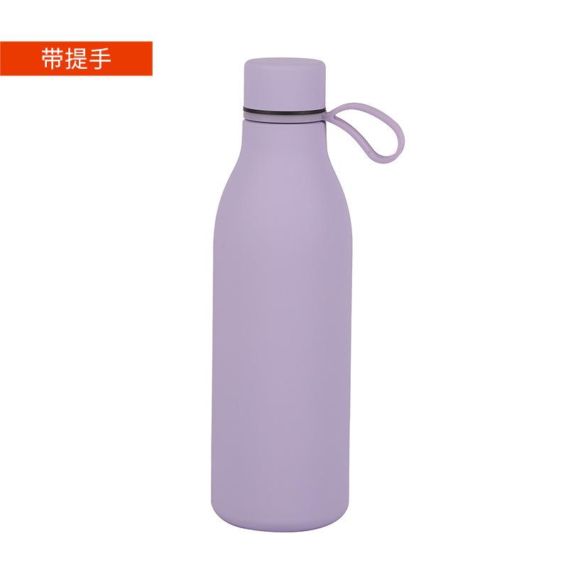 Schöner Griff Kleine Mundflasche 304 Edelstahl Thermosbecher Tragbarer Sportwasserbecher Geschenkbecher
