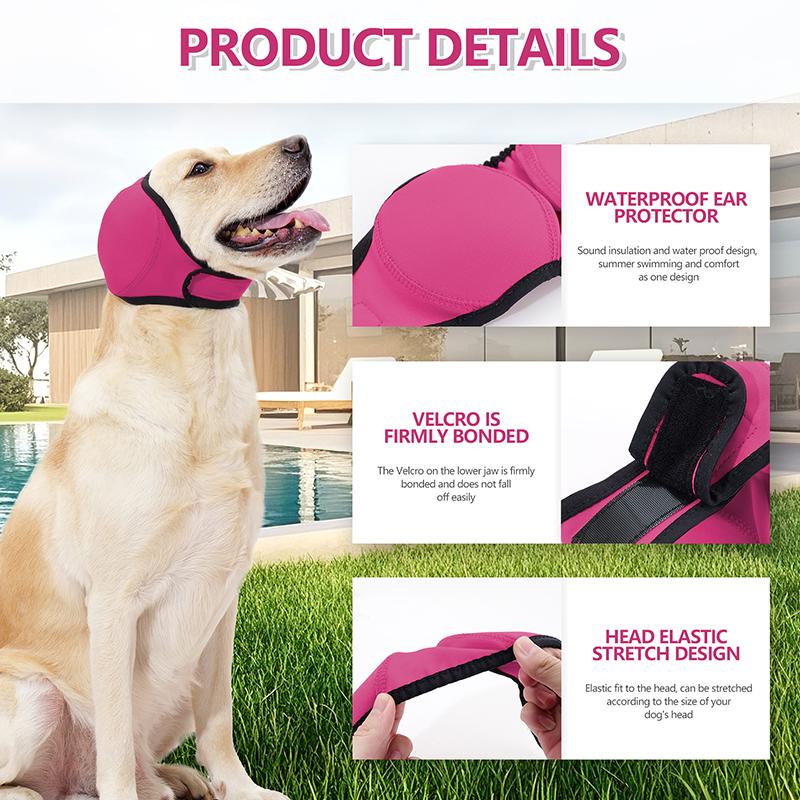 Adjustable Hearing Protection Dog Ear Covers Anti-noise Dirt-proof Waterproof  Swimming Dog Calming Earmuff Pets Accessories