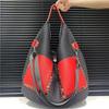 Mesh Rivet Tote Bag Large Capacity Commuter Trend Shoulder Handbag