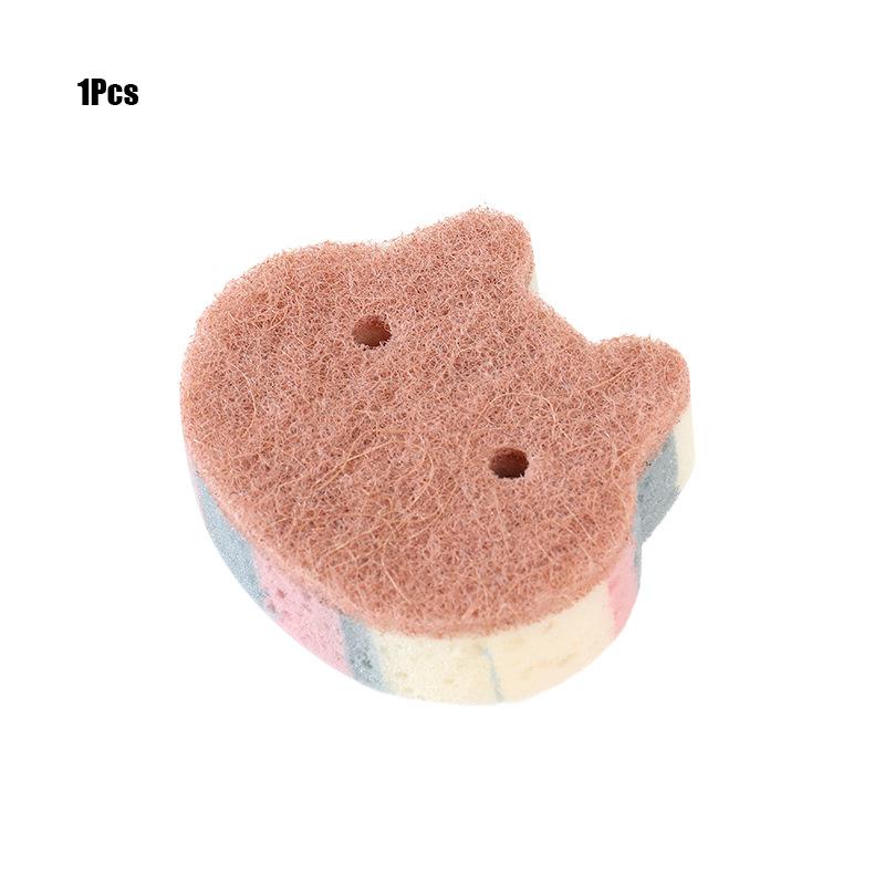 Multi-surface Cleaning Dishwashing Sponge 1-20Pcs Colorful Wood Pulp Cotton Magic Scrub Pads for Kitchen Home Bathroom Use