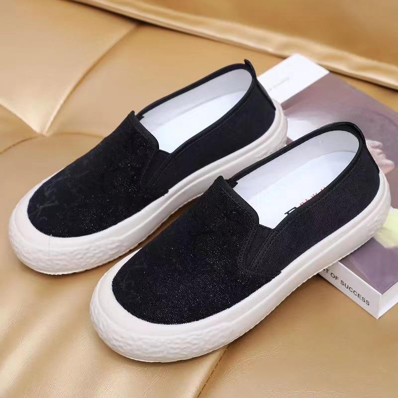 

New Thick-soled Fisherman Shoes for Lazy Women Casual and Breathable Women s Single Shoes 35 чёрный