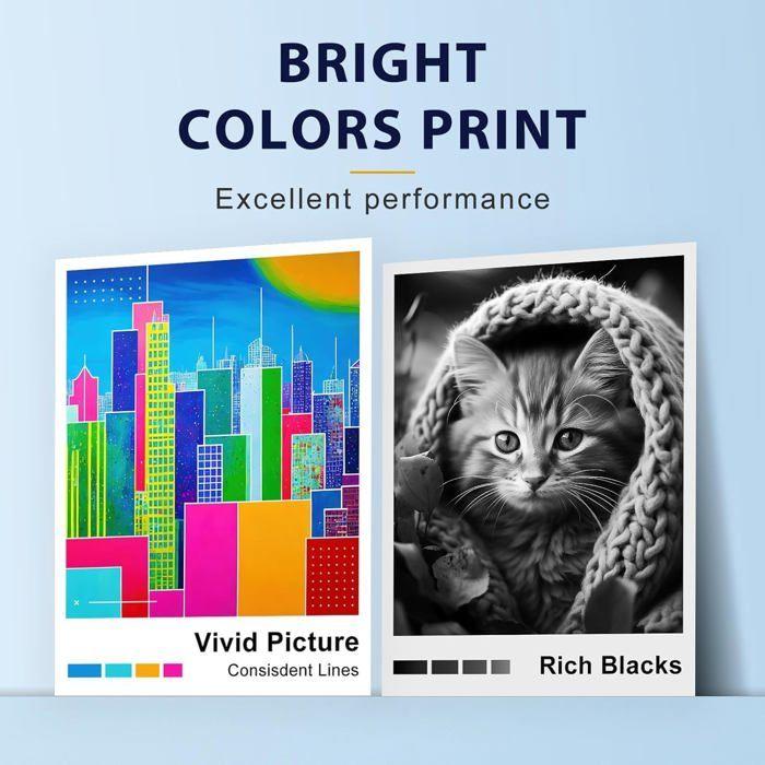 Tintenpatrone - Phoever 305XL - Schwarz und Farbe - Kompatibel mit HP - 2er-Pack