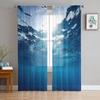 Window Openings Rocks Seaside Views White Tulle Curtains For Living Room Bedroom Space Space Children Room Kitchen Area Window Decor Sheer Voile