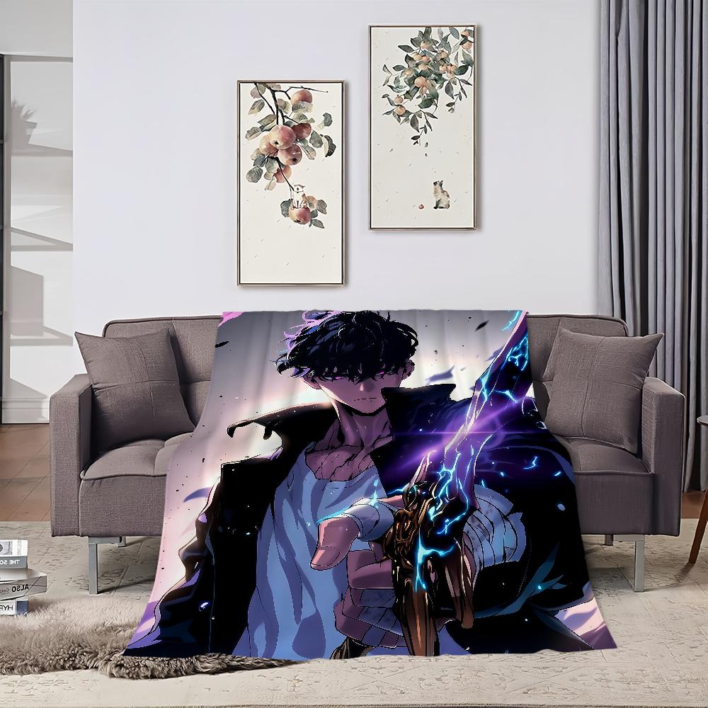 Poziomowanie Gorąca krew Solo Flanelowa ciepła anime miękka koreańska pluszowa kołdra na sofę salon 2 pokój biuro Sezon sypialnia podróż prezent