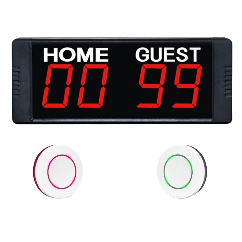 Multi-Sport Digital Scoreboard Adjustable Brightness Countdown Time Display Electronic Scoreboard Score Keepers