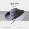 Denim bucket hat women's summer outdoor mountaineering sun protection hat men's 12 big brimmed sun hat fishing camping