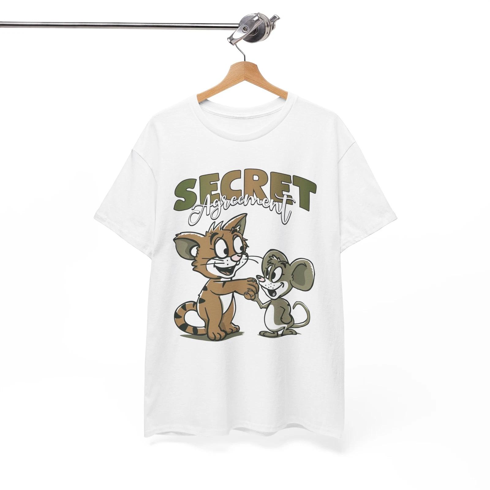 Random Funny T-Shirt - Unexpected & Witty Tee Secret Agreement Shirt S