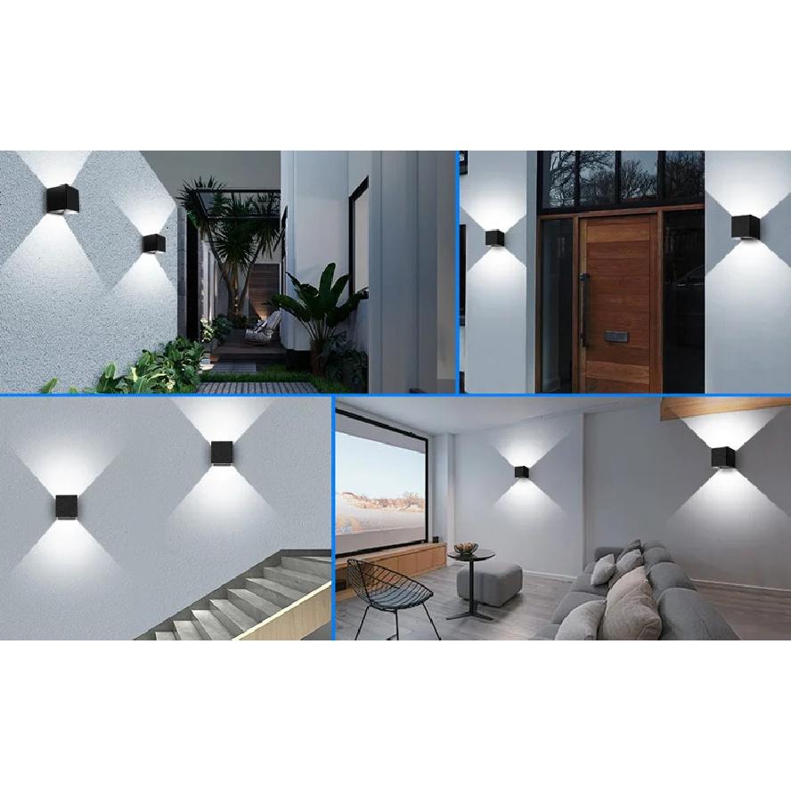 Aluminum LED Outdoor Wall Light Waterproof IP65 Garden Lights 6W 12W Interior Wall Lamps for Bedroom Living Room Stairs Lighting