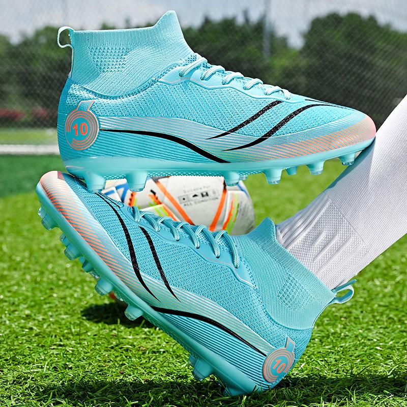 Herren Fußballschuhe Große Größe Ultraleichte Fußballschuhe Jungen Sneakers Rutschfeste AG/TF Fußballschuhe Stiefeletten Unisex