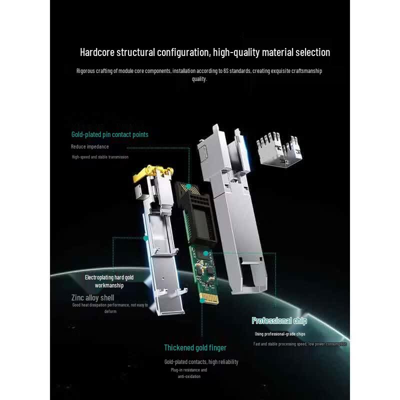 SAMZHE 10G SFP+ LC Multi-mode Optical Transceiver
