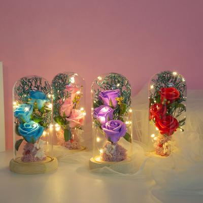 Rose Flower Decor Eye-catching Sturdy Shatterproof