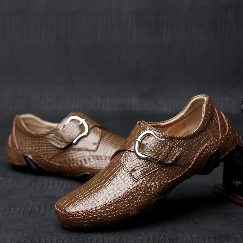 Men'S Loafers Europe America Classic Comfortable Soft Soled Men'S Flat Bottom Walking Shoes Banquet Formal Shoes