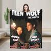 Teen Wolf The Movie  Flannel Blanket Winter  Soft Throw Blanket for Kids Living Room Novelty Bedspread Sofa Bed Cover