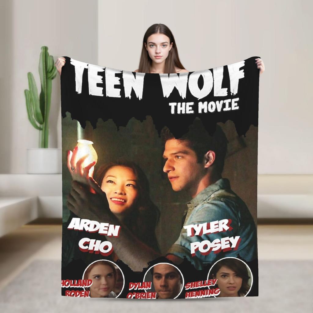Teen Wolf The Movie Flannel Blanket Winter Soft Throw Blanket for Kids Living Room Novelty Bedspread Sofa Bed Cover