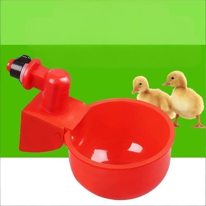 10/20Pcs Chicken Duck Drinking Cup Automatic Drinker Chicken Feeder Plastic Poultry Farm Water Drinking Cups Easy Installation