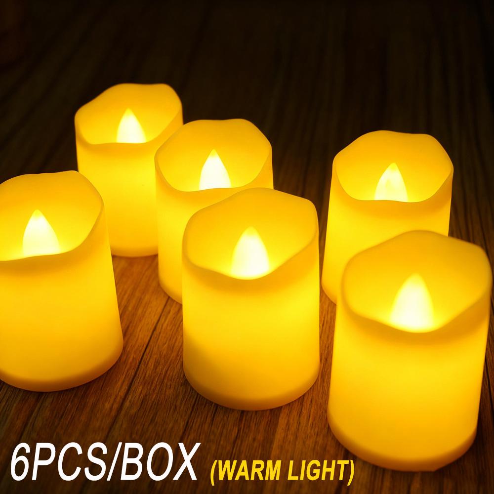 Flickering LED Ivory Electronic Candle, Flameless Tealight Candle,Battery Operated LED Tealight Candle, Ideal for Weddings, Ta