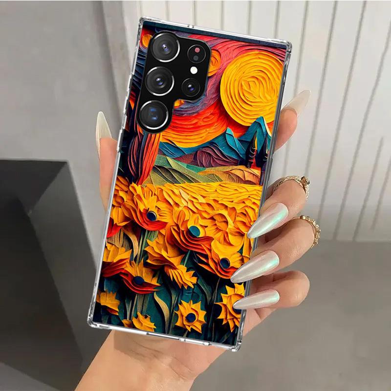 Natural Trees in Mountain Ranges Phone Case for Samsung Galaxy S26 S24 S23 Ultra S25 Edge S22 S21 Plus S20 FE + Soft Print Shell