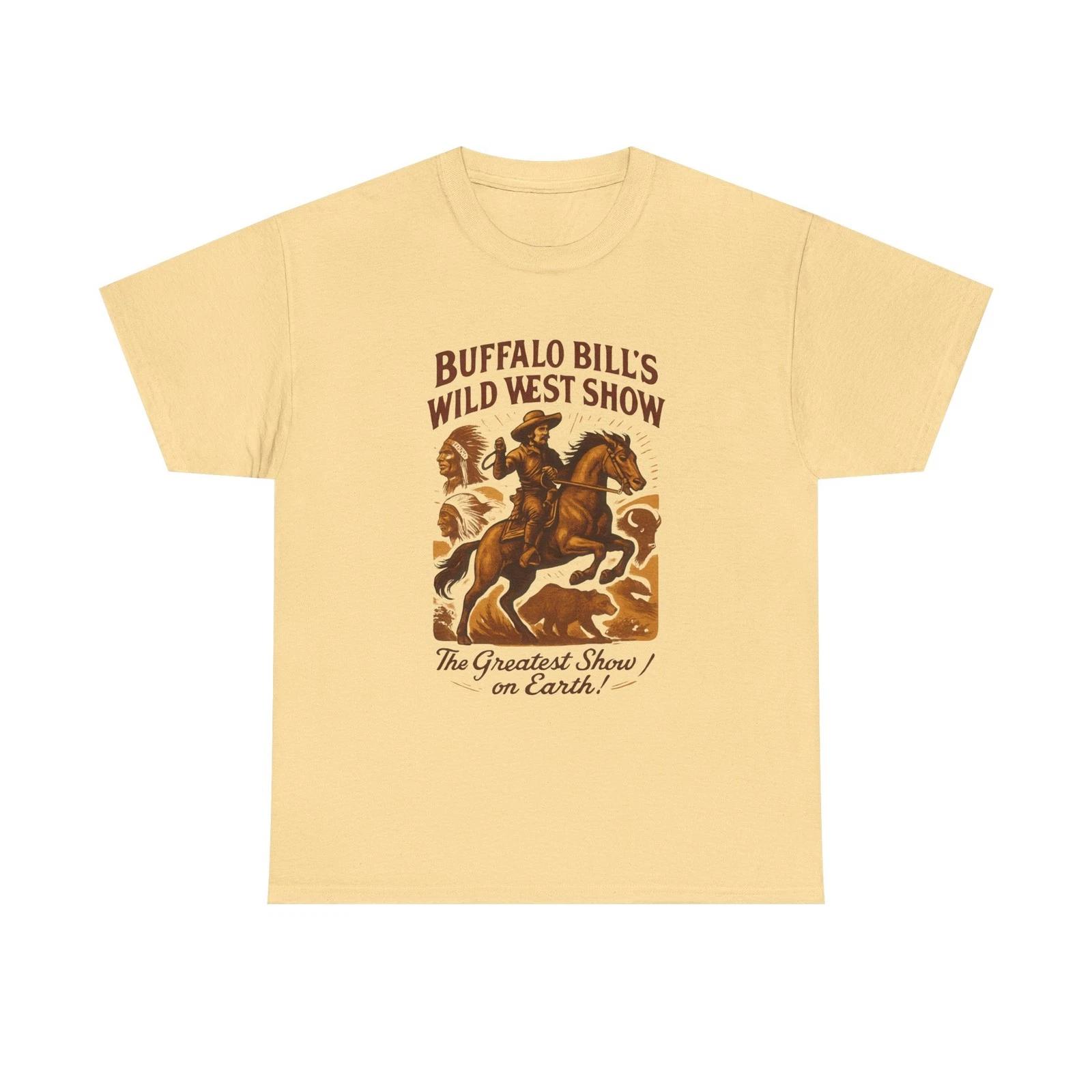 Vintage Buffalo Bill s Wild West Show Tee, Cotton T-Shirt, Western Graphic Tee L