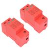 2PCS Durable 2P SPD Protective Devices 40KA DC 500V/750V/1000V DC Photovoltaic Arrester Photovoltaic Arrester Home Safety