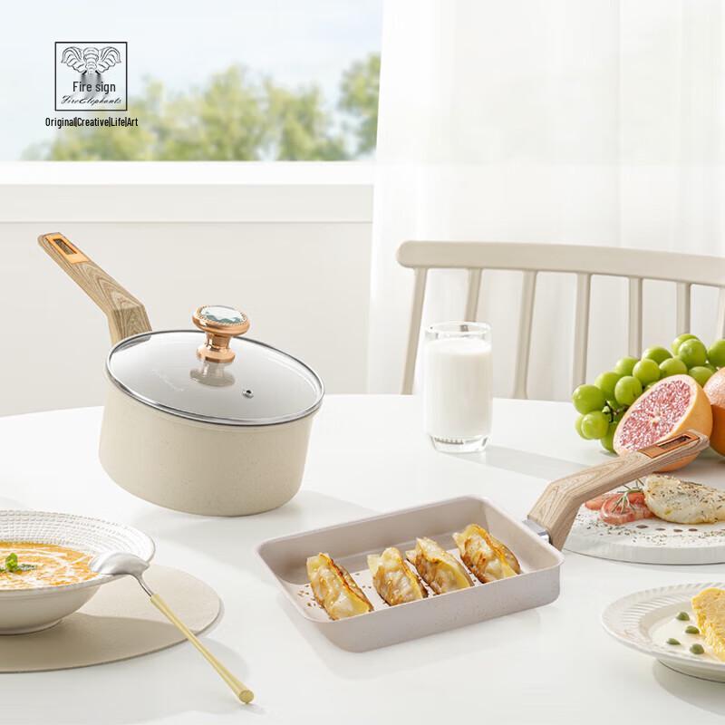 Набор посуды Huoxiang White Gemstone