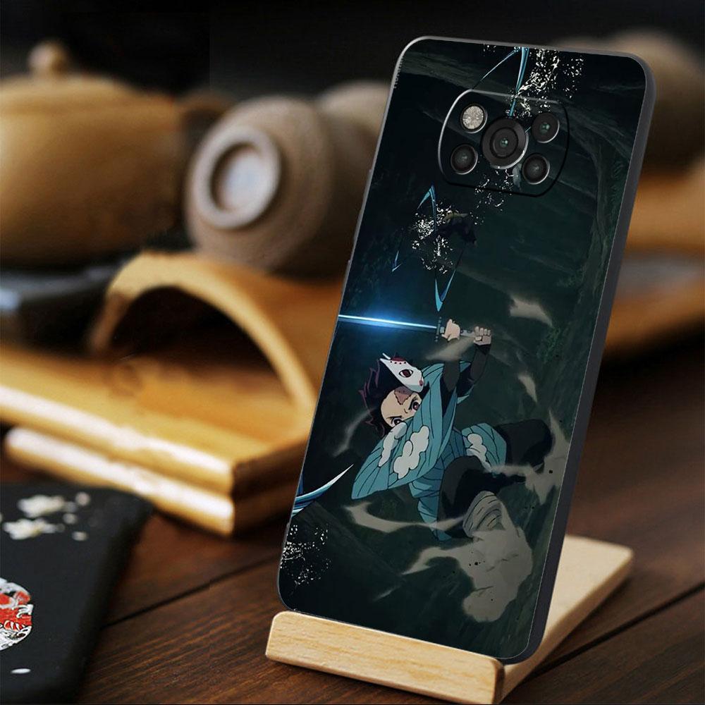 Demon Slayer Kimetsu Anime Shockproof Celular Funda For Xiaomi POCO X3 NFC F3 MI 11 Lite M4 Pro 5G X4 10T M3 11T 9T F4 GT