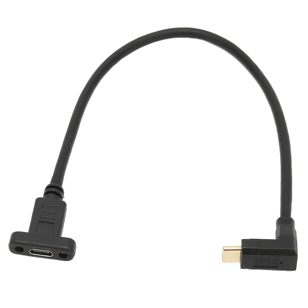 TypeC Male to Female Extension Cable USB3.1 Stable Fast TypeC Male to Female Adapter with Panel Mount Screw Hole