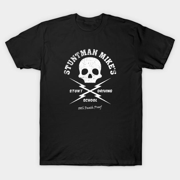 

Men Black Print T-shirt Mod.4 Death Proof Stuntman Mike No-Cut Transfer Paper Print Cotton Tshirt 3XL чёрный