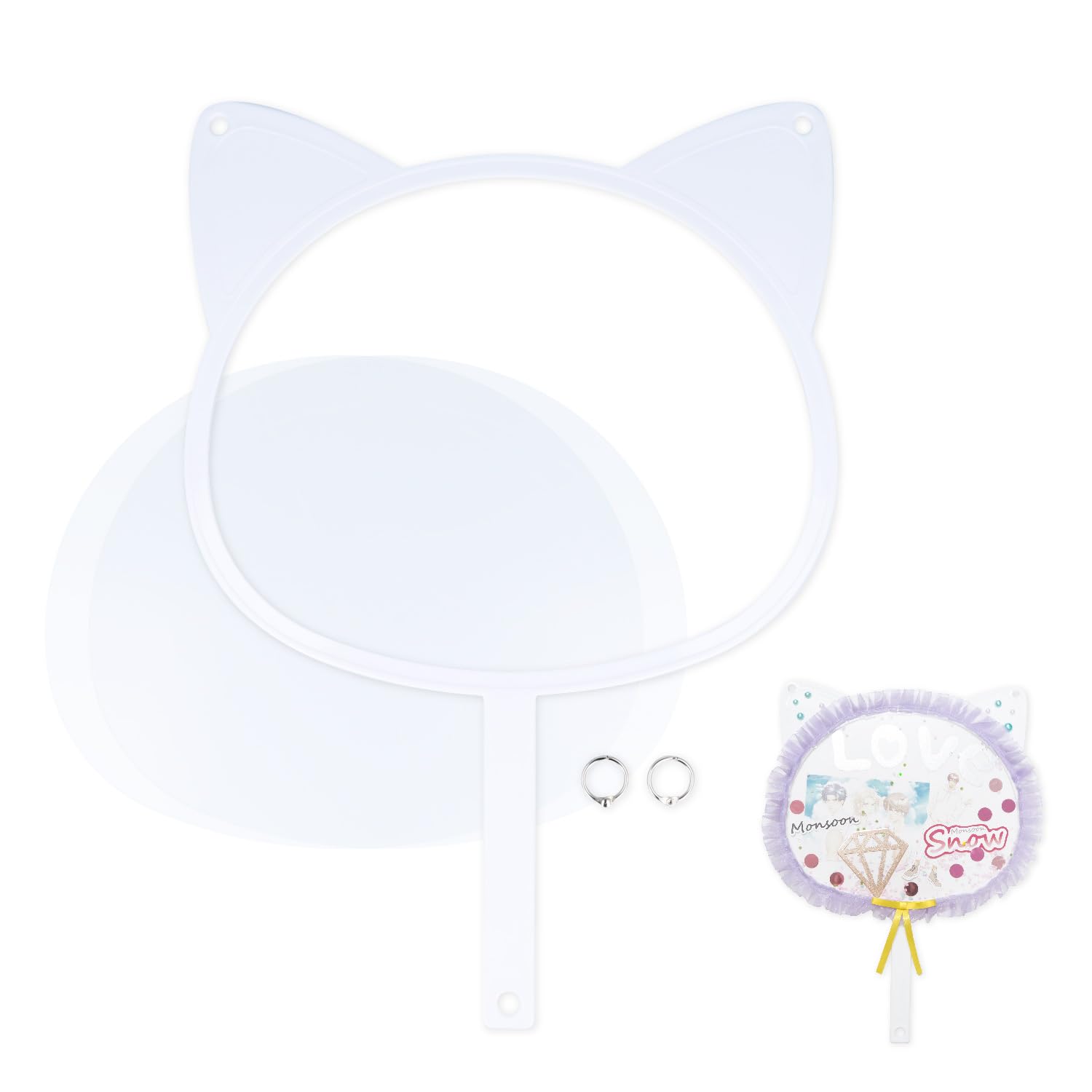 

KIYOHARA Скелетный веер в форме кошки с ушками и плечевым комплектом, ремешок, OT01-12