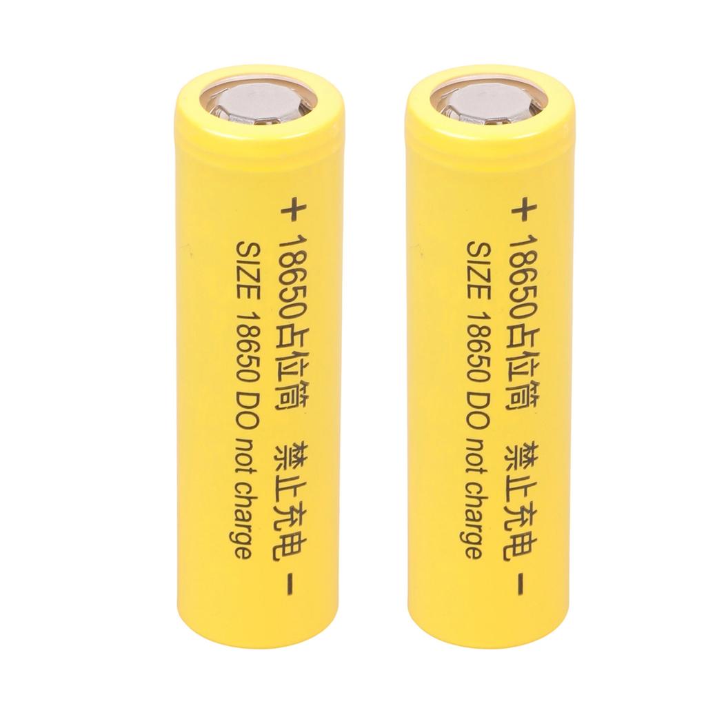 2-Unit 18650 Battery Setup Shell Conductive Shortcircuit Battery Placehold 0V for Industrial Skill Development Training