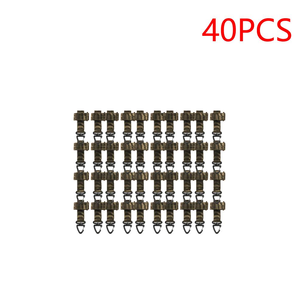 8-40PCS Gloves Hook Climbing Rope Storage Buckle Camping Mountaineering Hanging Buckles Outdoor Accessories