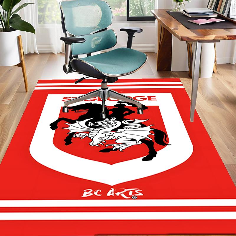 ST George Illawarra Polyester Carpet, Soft Indoor Mat for Office Chair, Living Room, Computer Desk - Decorative Home Office Rug Design