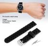 16mm Řemínek k hodinkám Silikonová Kolíčková Spona Řemínek k hodinkám Sportovní Příslušení k náramkovým hodinkámČerná