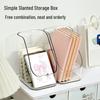 Clear Multifunctional Cosmetic Organizer: Slanted Storage for Lipstick, Eyebrow Pencil, and Masks