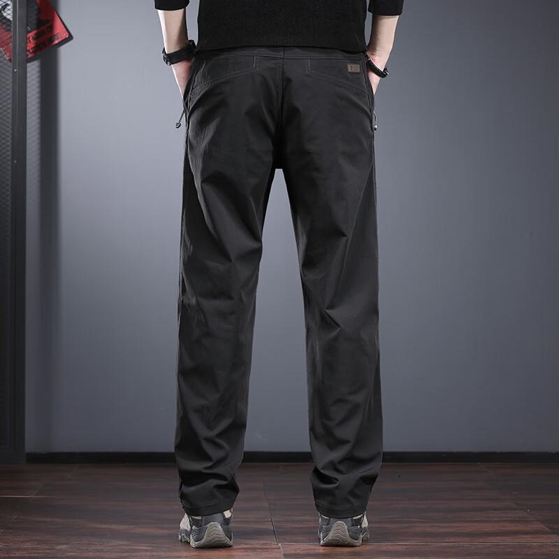 JieLeNuo Men's Outdoor Water-Repellent Straight-Leg Hiking Pants
