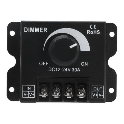 30A LED Dimmer PWM Unicolor Tek Kanallı Ayarlanabilir Karartma Kontrol Cihazı DC 12V?24V