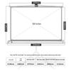 Deli 100-inch 4:3 Projector Screen with Stand