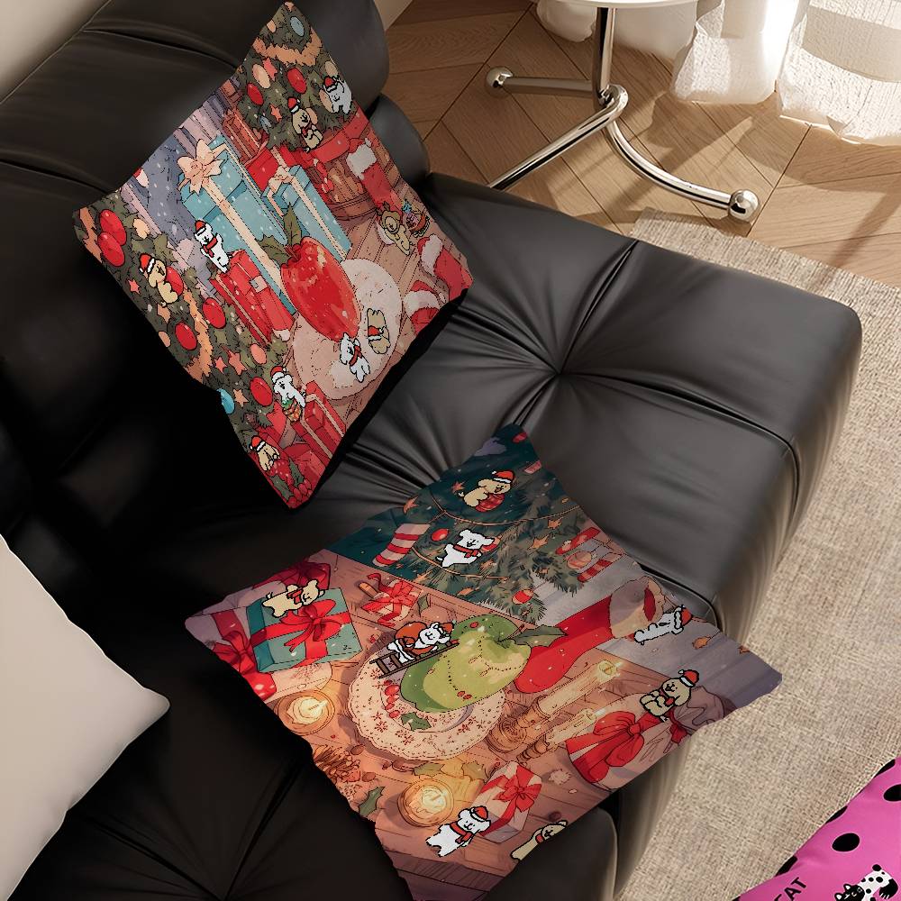 Cute Cartoon Puppy M-maltese Game Pillowcase Toon Gift Cushion Cover Bedroom Home Sofa Chair Seat Decor Pillow Case