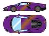 Make Up EIDOLON COLLECTION Lamborghini Reverto 2024 Blue Hull Finished Model EM804E 1/43 (Trigero Wheels)