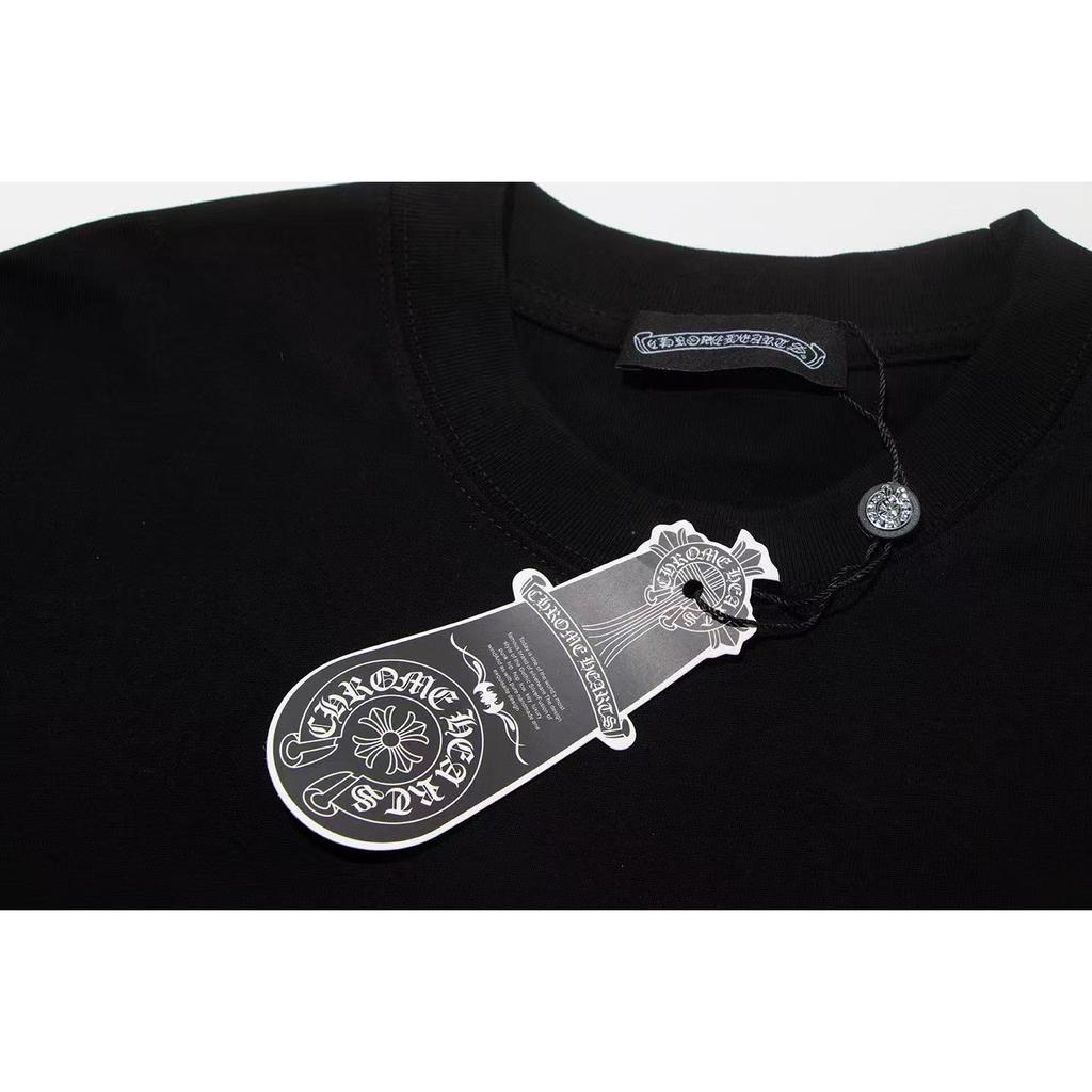 W373 CHROME HEARTS 2025 Vară nouă de înaltă calitate din bumbac, guler rotund, vrac, mărime mare, tricou pentru bărbați și femei, tricou pentru cupluri