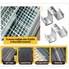 Galvanized Grating Saddle Clamps, Grating Clamp Fixing Sets, Fasteners For Industrial Floor Drainage Systems