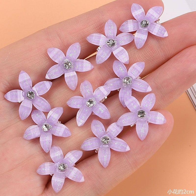 

10 шт. Новые цветочные принцессы девочки милые заколки для волос шпильки детские головные уборы зажим для волос заколки для волос аксессуары для волос