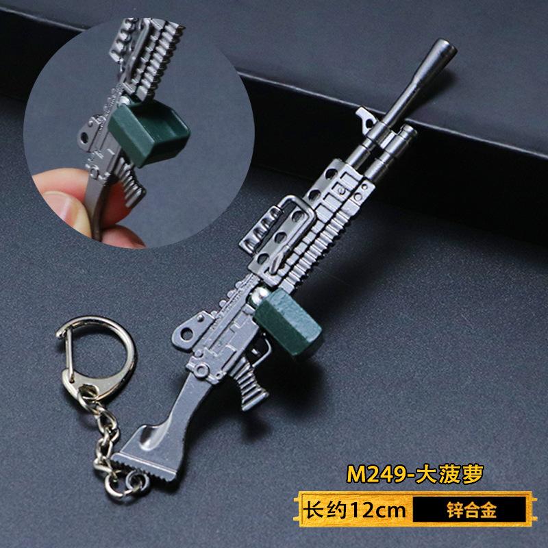 1 pezzo Portachiavi Pistola Giocattolo, Ciondolo Modello Pistola Giocattolo in Lega Portachiavi Auto Portachiavi Auto Regalo Per Uomini Ragazzi