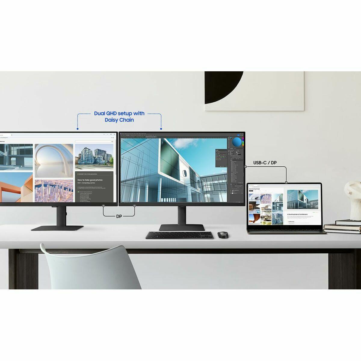 Samsung ViewFinity S6 S32D600UAU - 32 Zoll QHD Monitor - 2560x1440 - 100Hz - 5ms - Schwarz - Bild 5