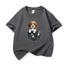 Kinder Katoenen T-shirt Schattige Zak Beagle Puppy Hond Grafisch Ronde Hals Korte Mouw T-shirt Casual Ademend Jongens Meisjes Zomer Top