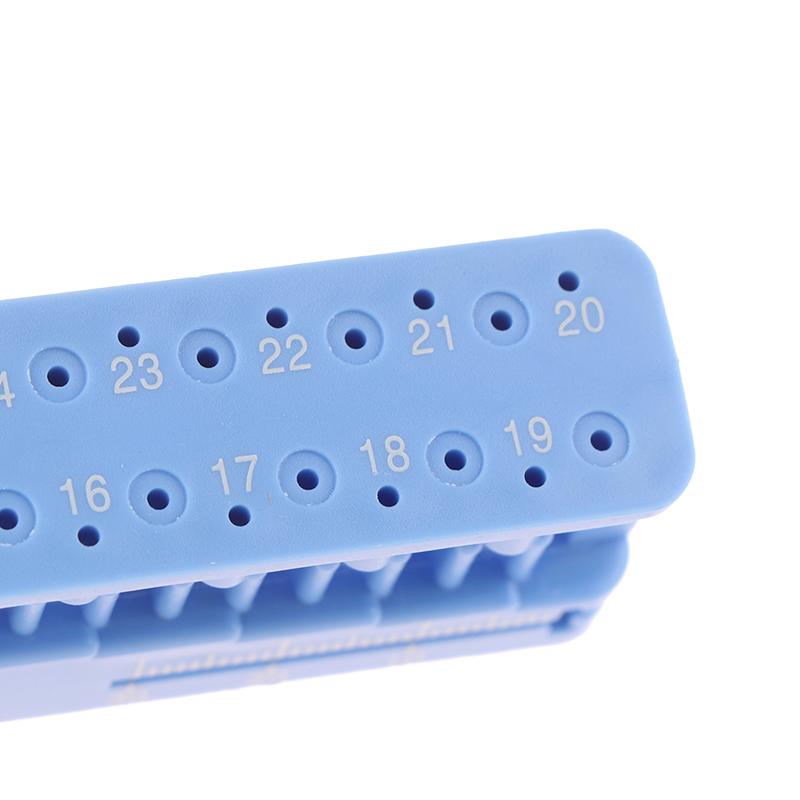Dental Mini Endodontie Datei Mess Block Halter Kunststoff Endo Dateien Herrscher Organizer Zahnarzt Instrument